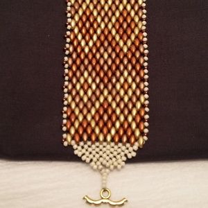 Metallic Beaded Bracelet